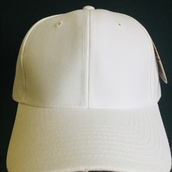 City hunter plain white fitted cap - Picture 3 of 4